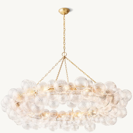 Talia Glass Ball Ring Chandelier 63"