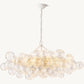 Talia Glass Ball Linear Chandelier 51"