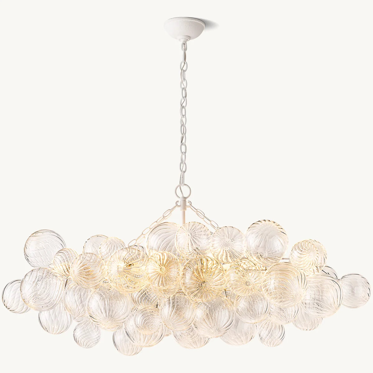Talia Glass Ball Linear Chandelier 51"