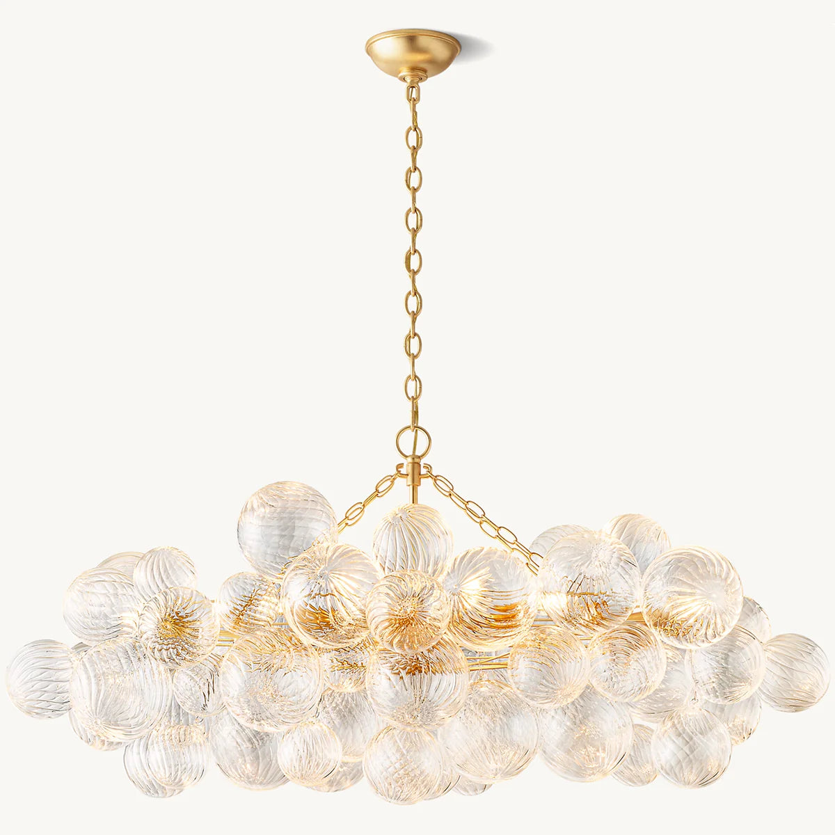 Talia Glass Ball Linear Chandelier 51"