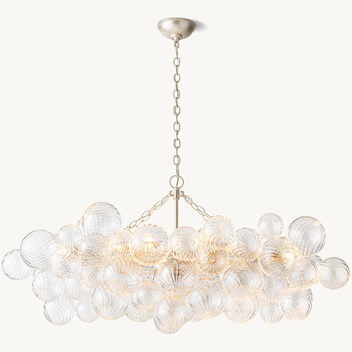 Talia Glass Ball Linear Chandelier 51"