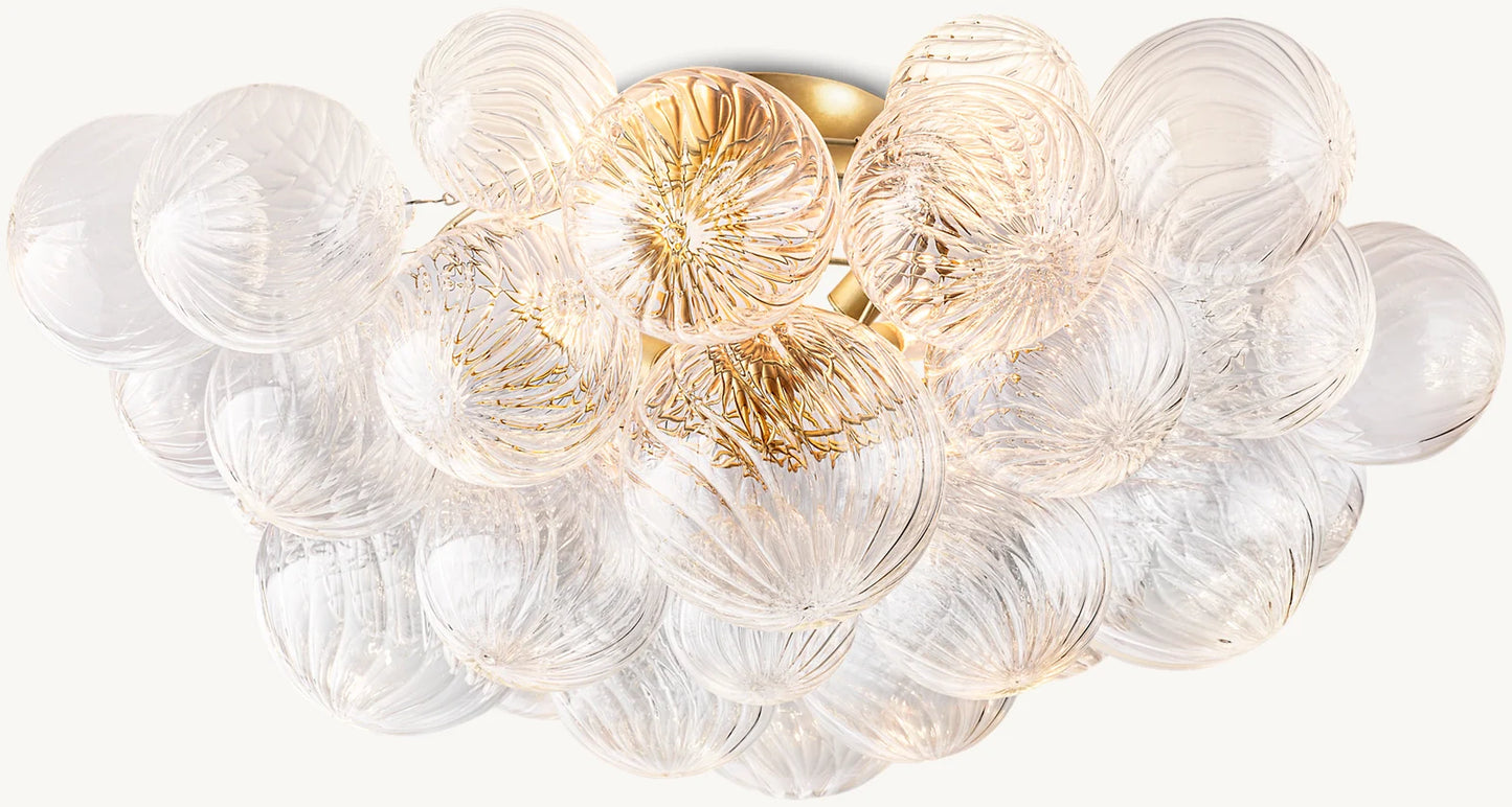 Talia Glass Ball Flushmount 25"