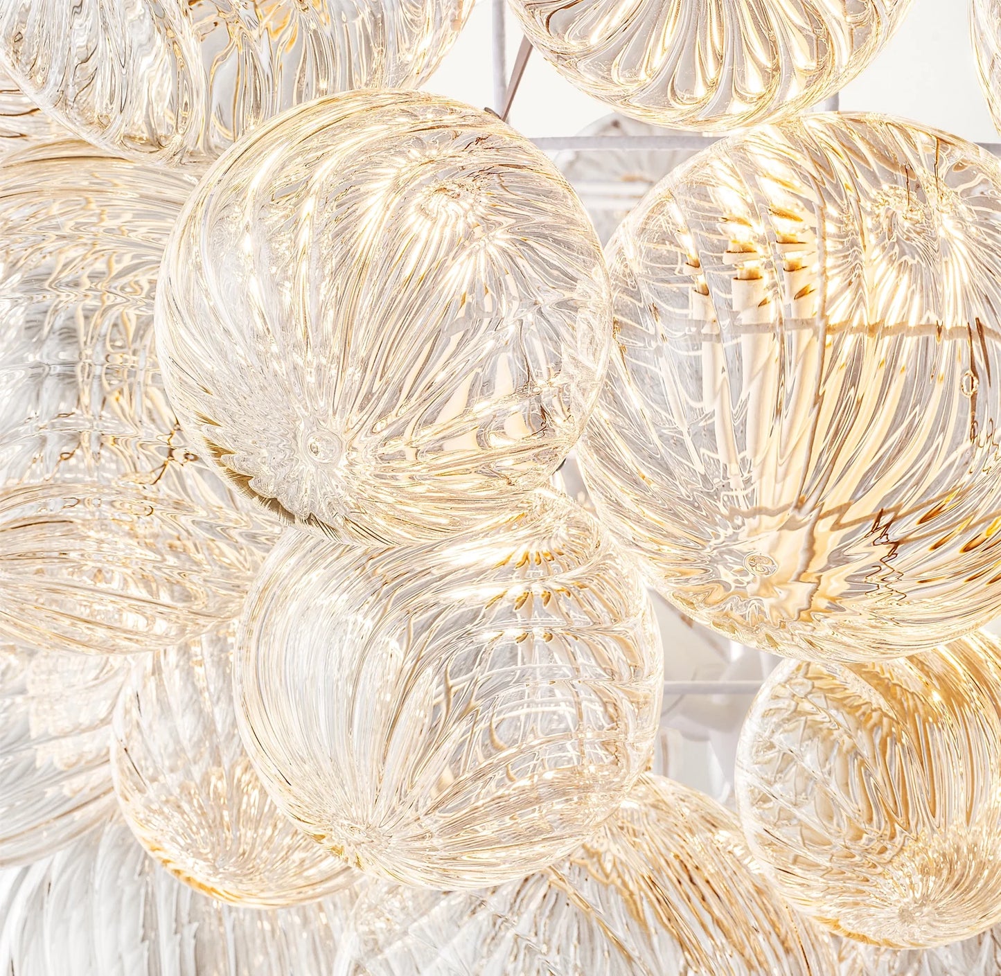 Talia Glass Ball Linear Chandelier 63"