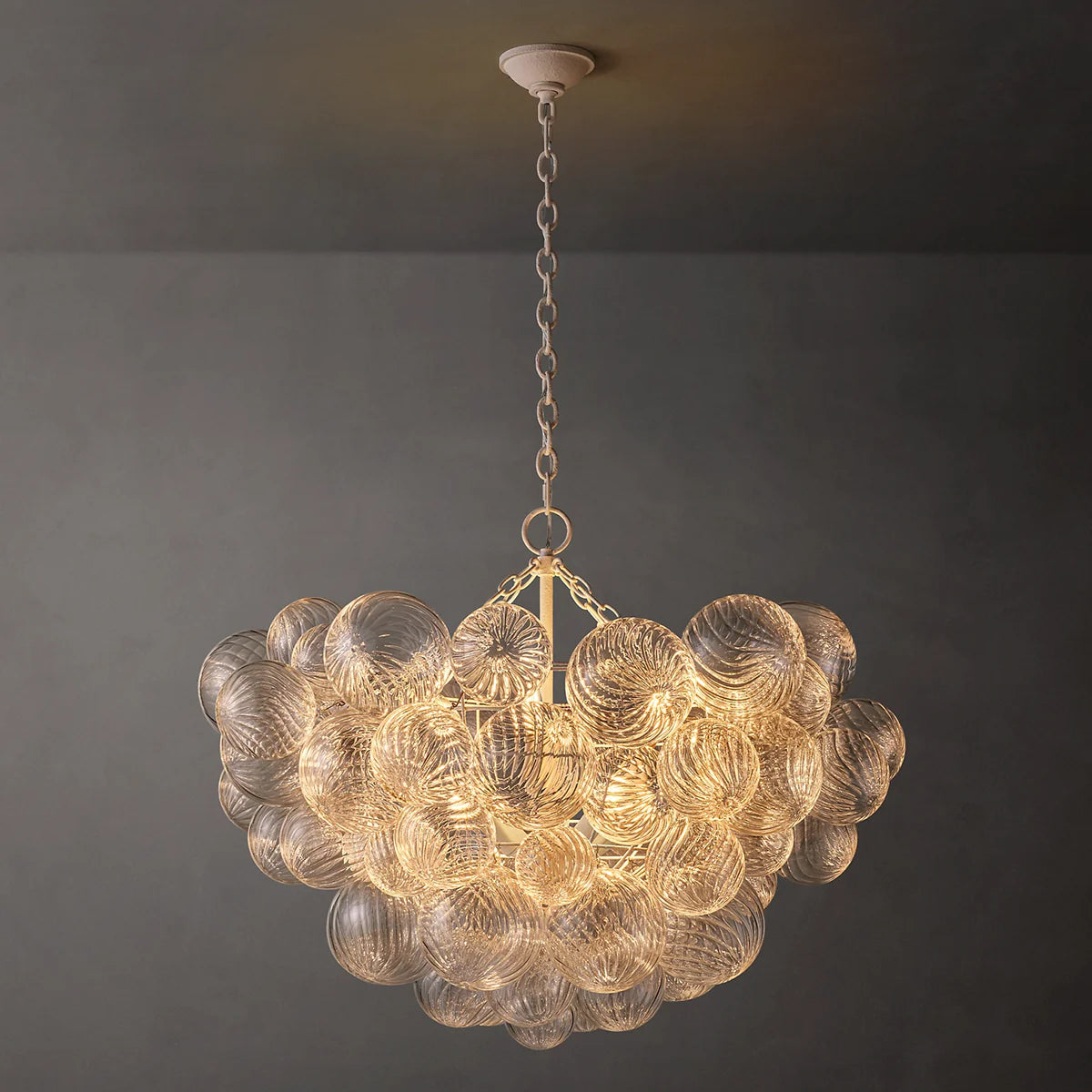 Talia Glass Ball Chandelier 33"