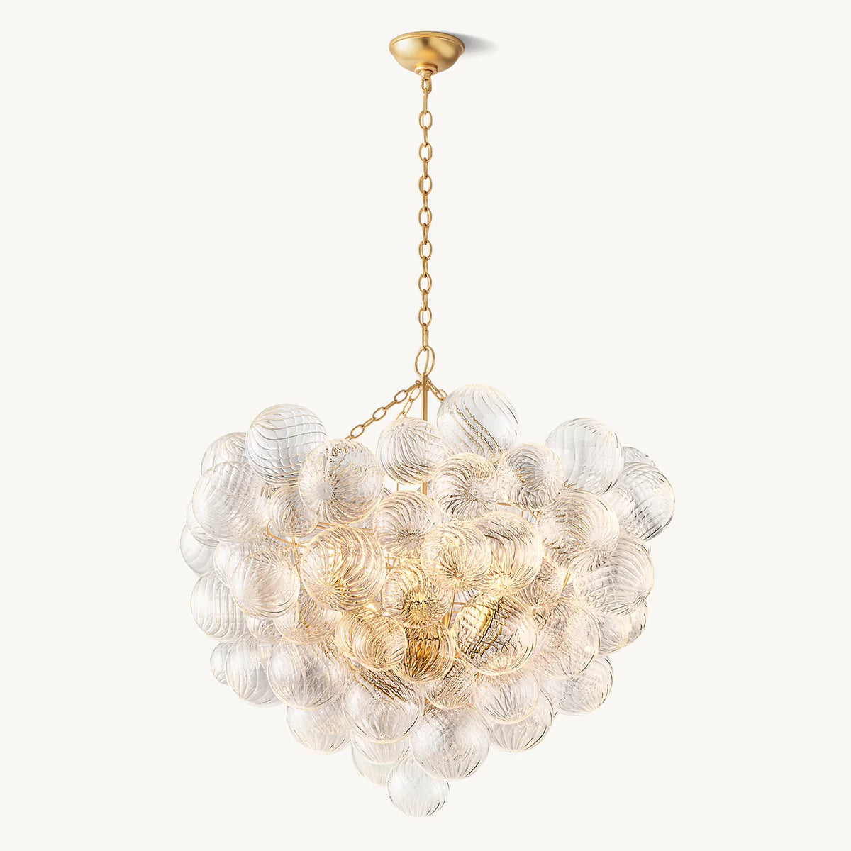 Talia Glass Ball Chandelier 38"