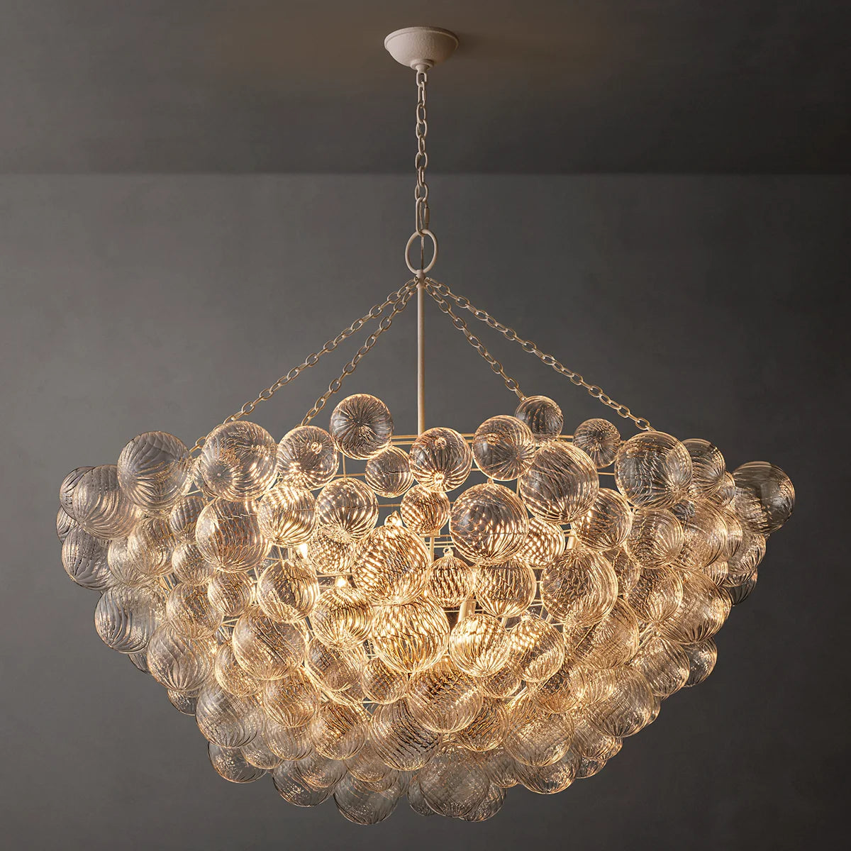 Talia Glass Ball Chandelier 56"