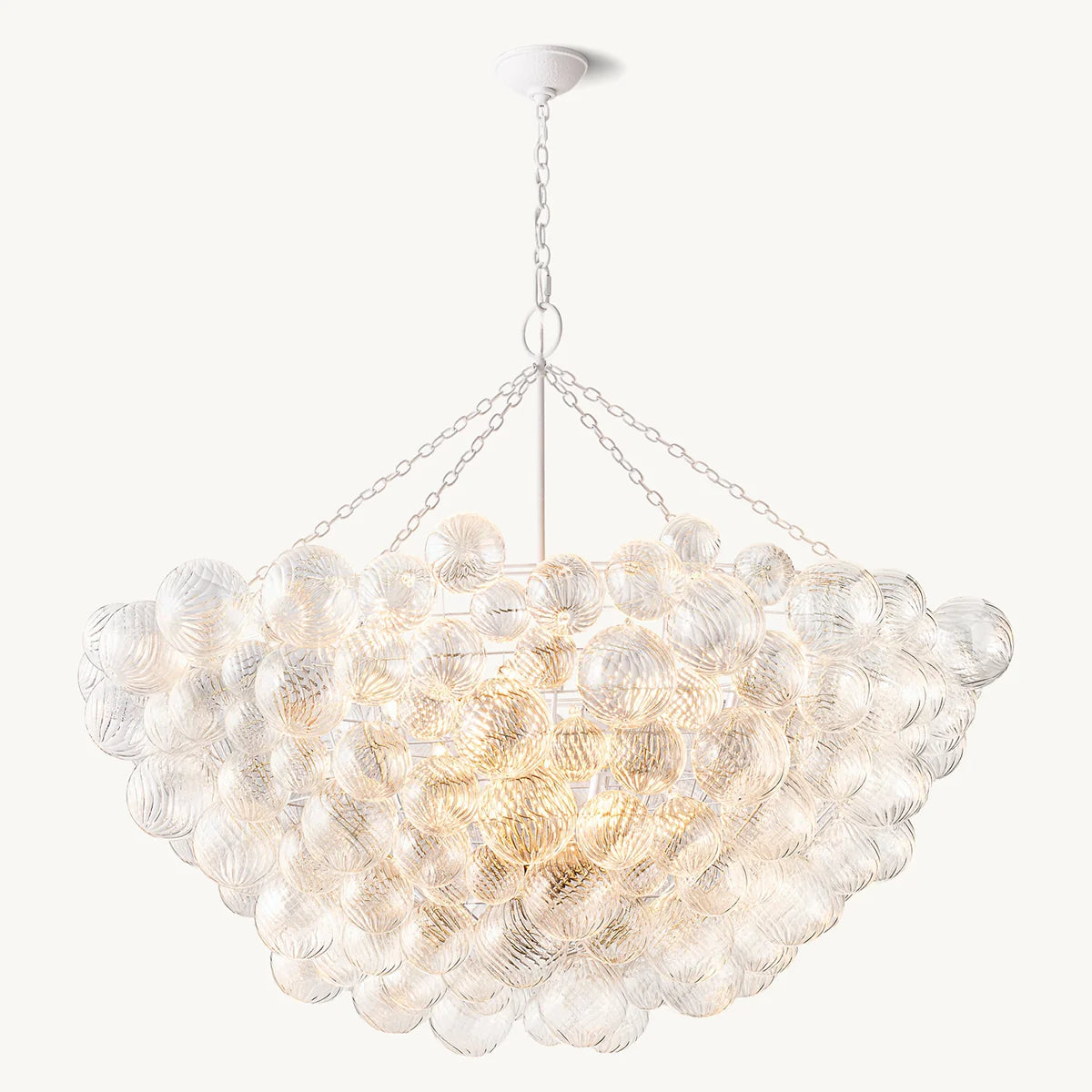 Talia Glass Ball Chandelier 56"