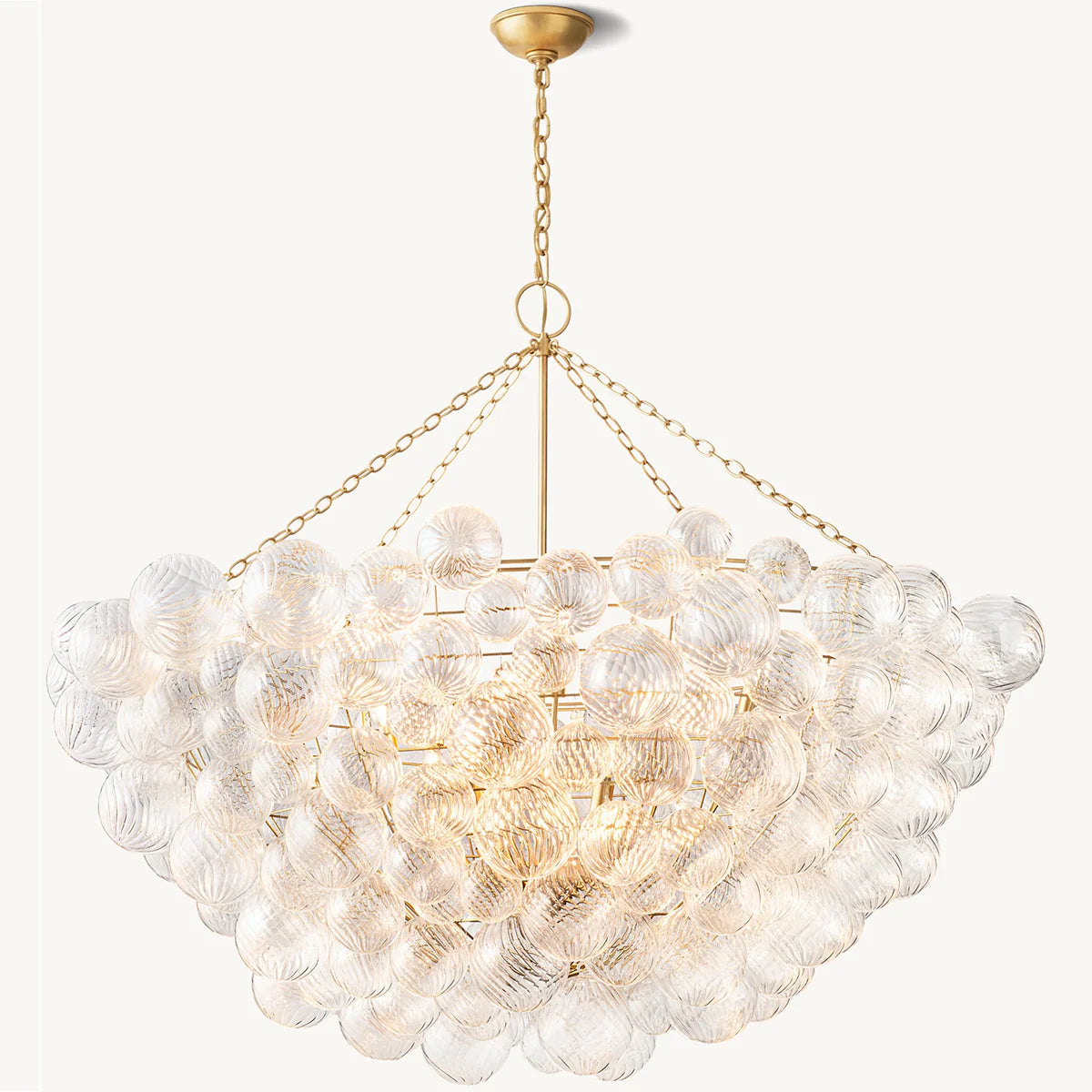 Talia Glass Ball Chandelier 56"