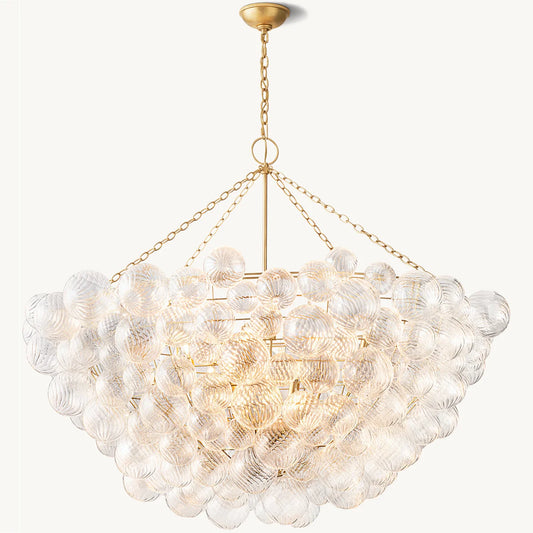 Talia Glass Ball Chandelier 56"