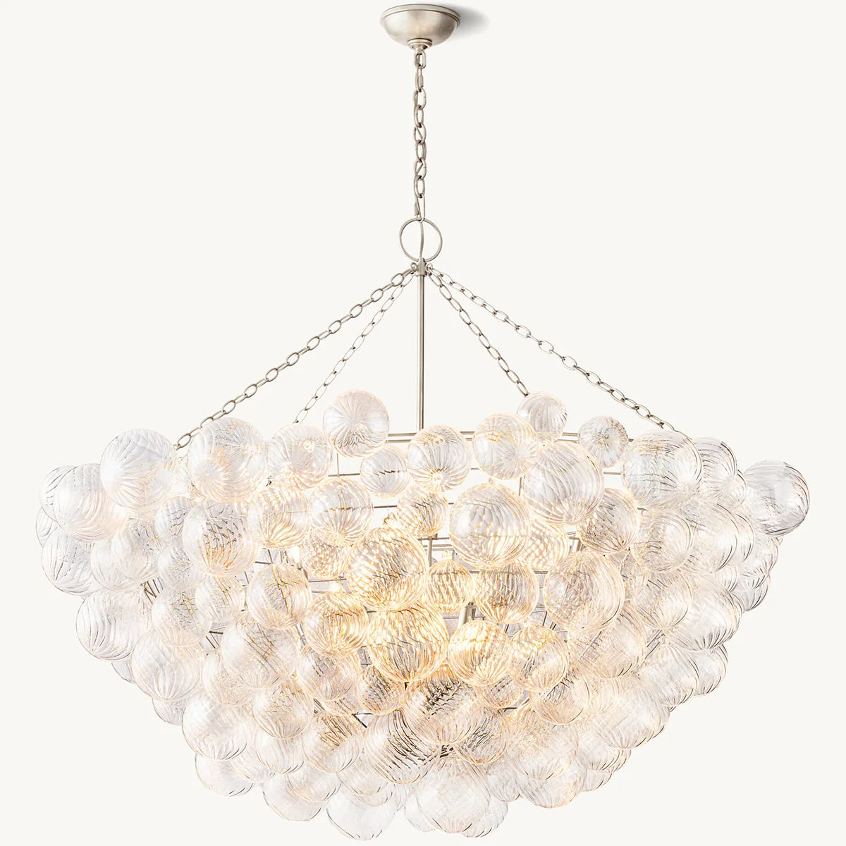 Talia Glass Ball Chandelier 56"