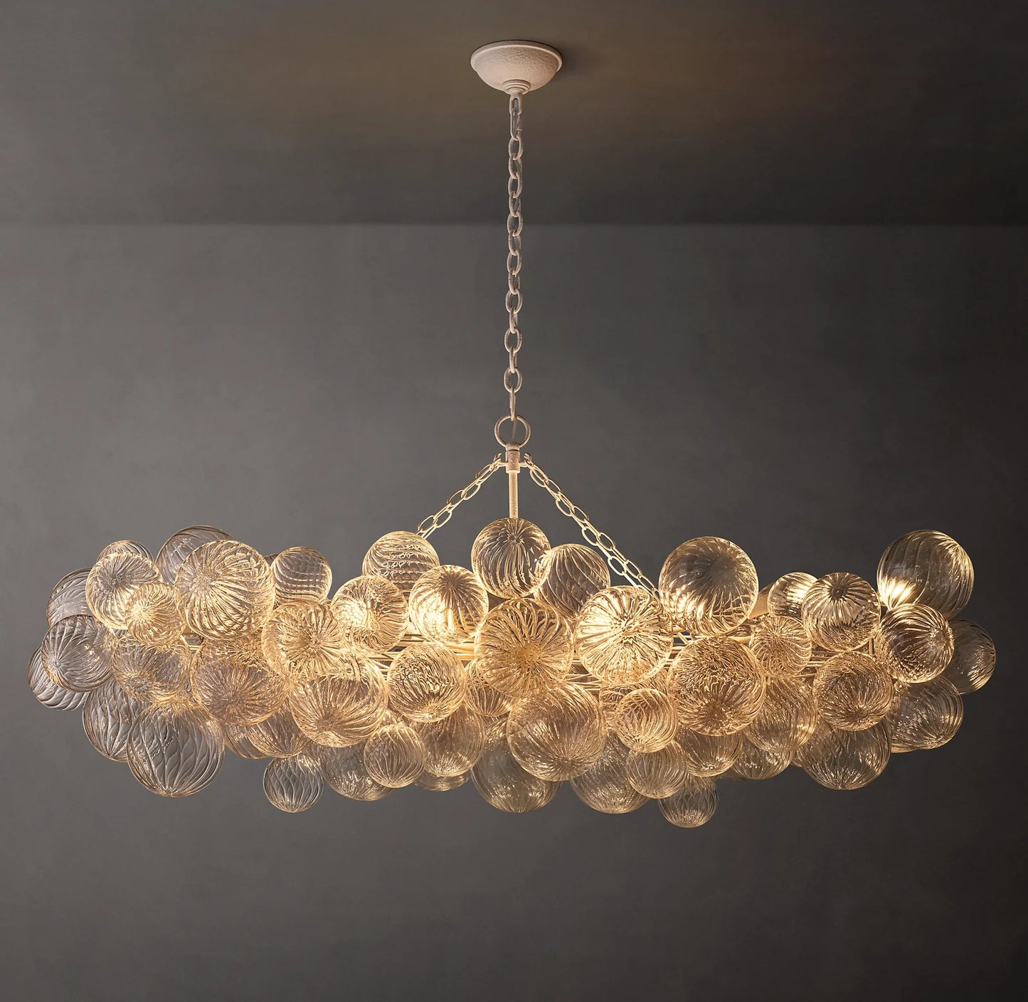 Talia Glass Ball Linear Chandelier 63"