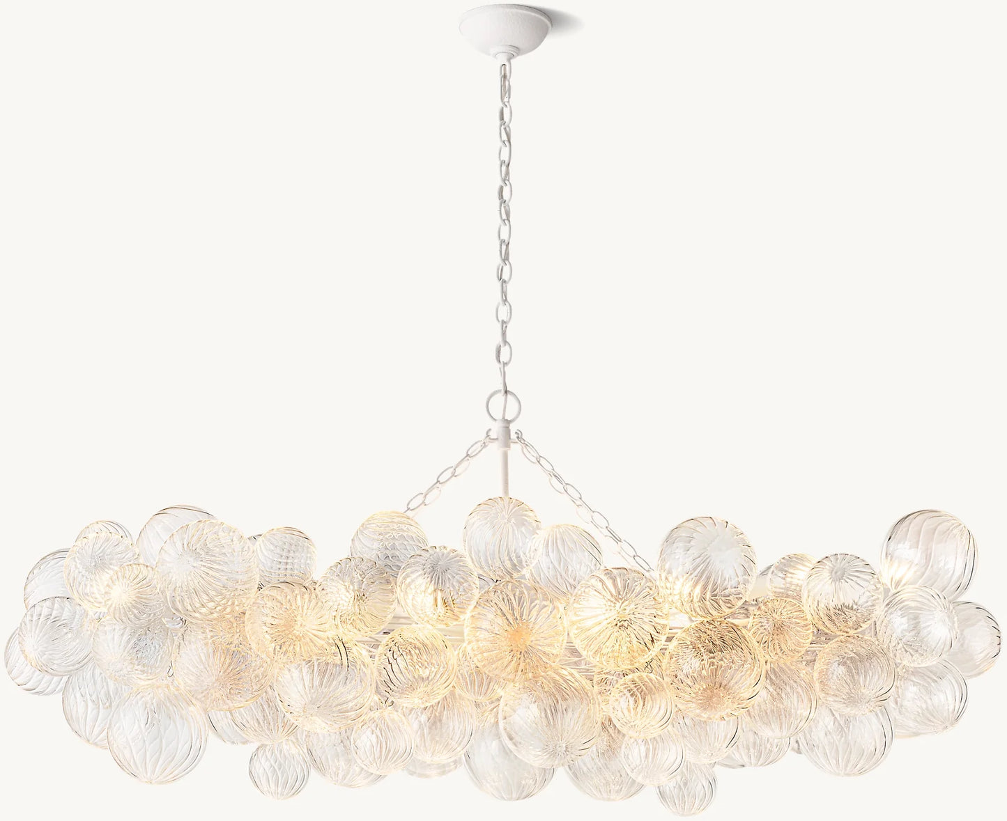 Talia Glass Ball Linear Chandelier 63"