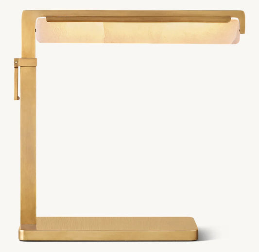 AUDUBON ALABASTER TASK TABLE LAMP