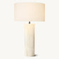SAREZZO CYLINDRICAL STONE TABLE LAMP