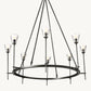 TORCHE DE VERRE ROUND CHANDELIER 46"