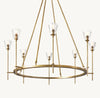 TORCHE DE VERRE ROUND CHANDELIER 46"