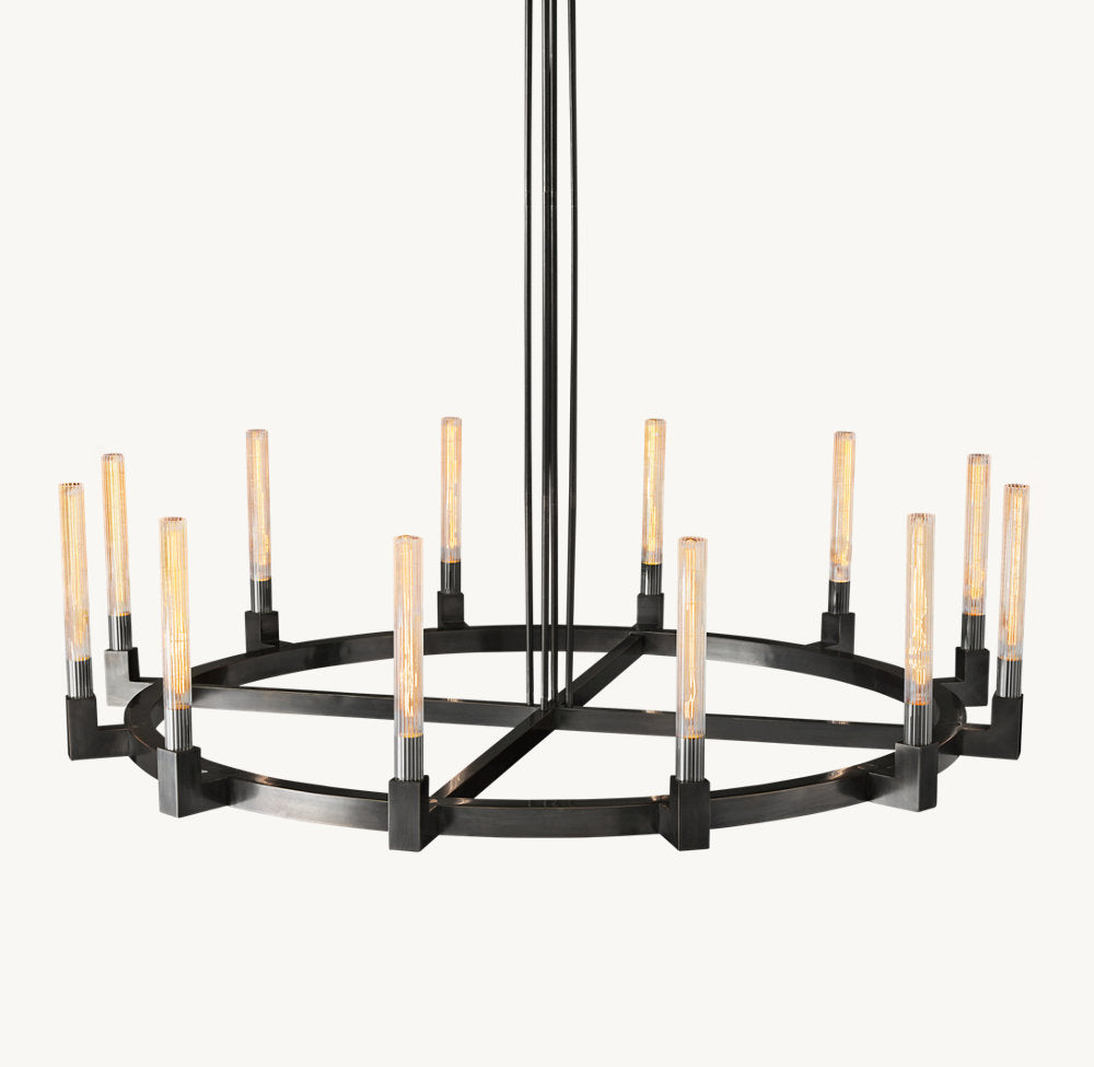 CANNELE ROUND CHANDELIER 60"