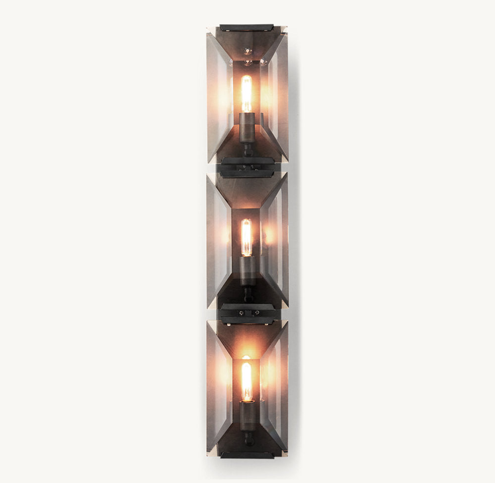 HARLOW CRYSTAL TRIPLE SCONCE
