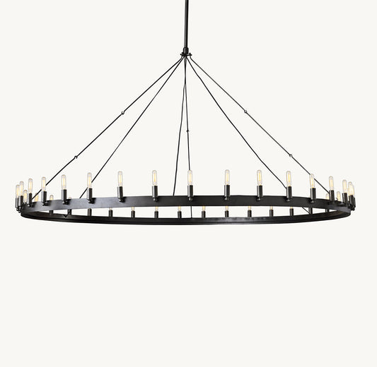 CAMINO VINTAGE FILAMENT ROUND CHANDELIER 73"