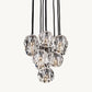 BOULE DE CRISTAL CLEAR GLASS ROUND CLUSTER CHANDELIER 14"
