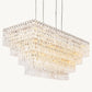 MARIGNAN TIERED RECTANGULAR CHANDELIER 72"