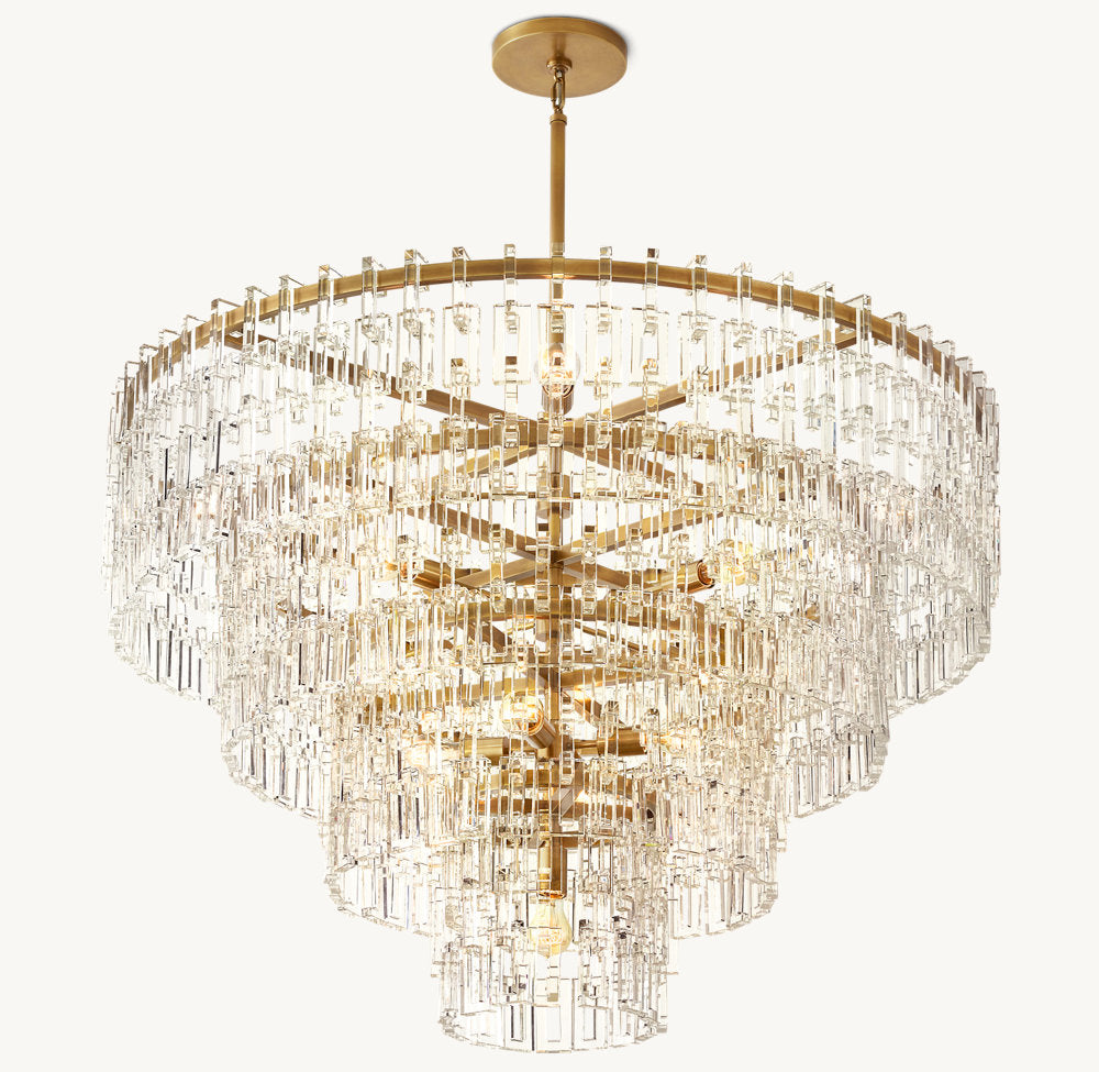 MARIGNAN TIERED ROUND CHANDELIER 48"