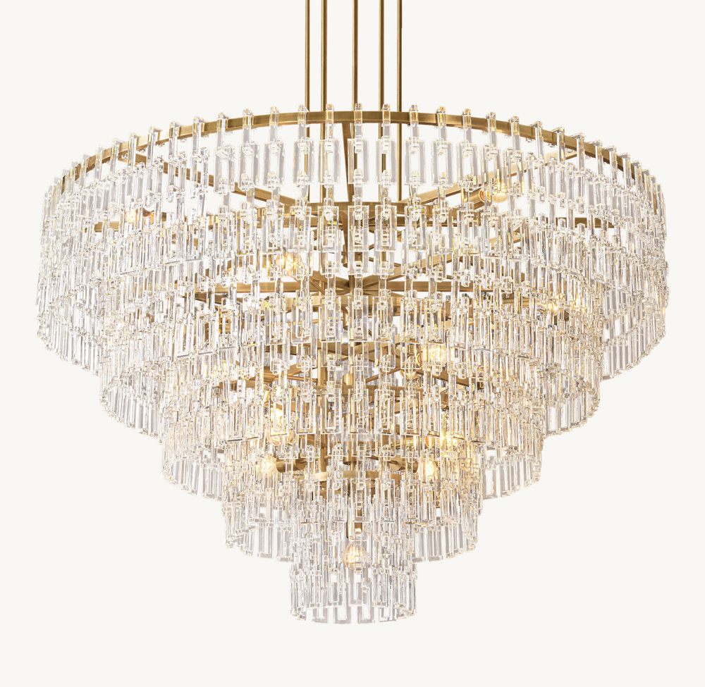 MARIGNAN TIERED ROUND CHANDELIER 60"