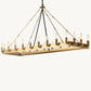 CAMINO VINTAGE FILAMENT RECTANGULAR CHANDELIER 52"