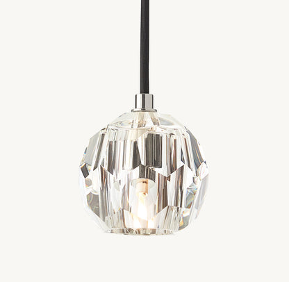 BOULE DE CRISTAL CLEAR GLASS CORD PENDANT