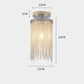 Modern Aluminum Chain Tassel Round Pendant Ceiling Light