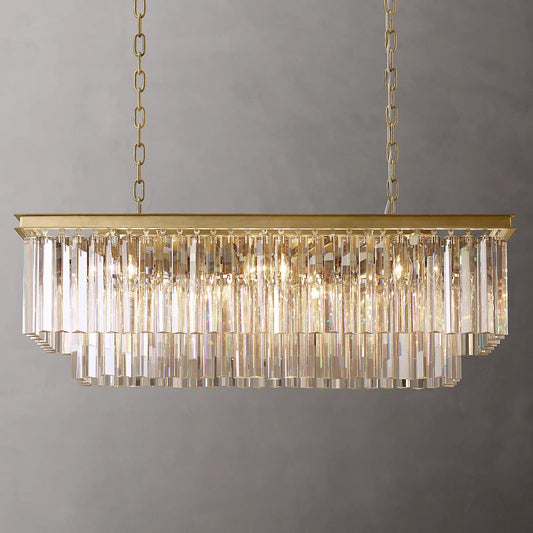 Odeon Rectangle Chandelier 40"
