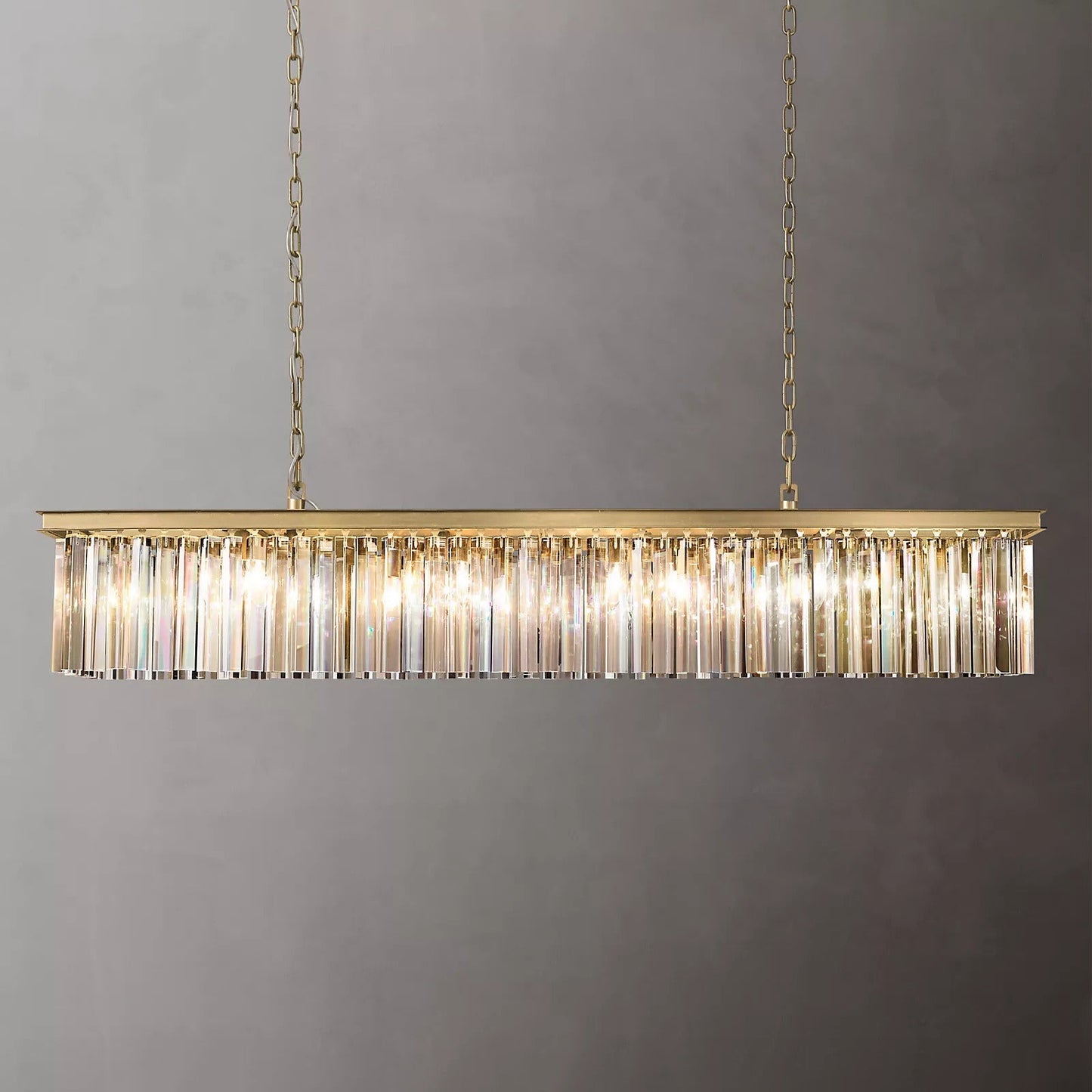 Rhys Rectangular Chandelier 59", 8-lights