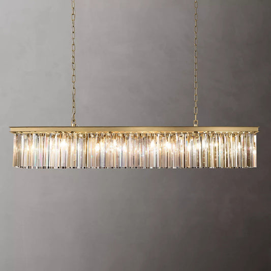 Rhys Rectangular Chandelier 59", 8-lights