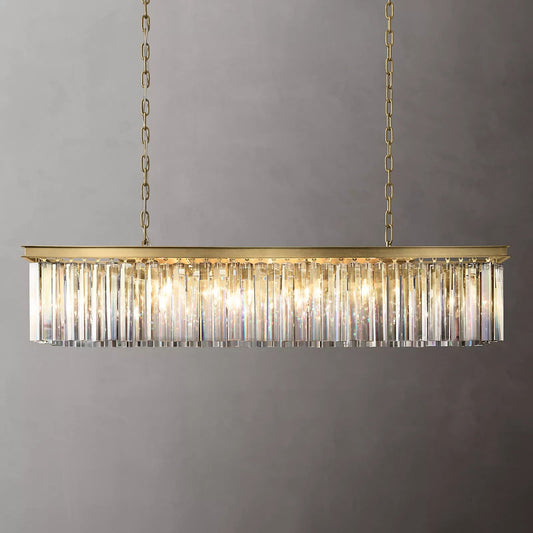 Rhys Rectangular Chandelier 49", 8-lights