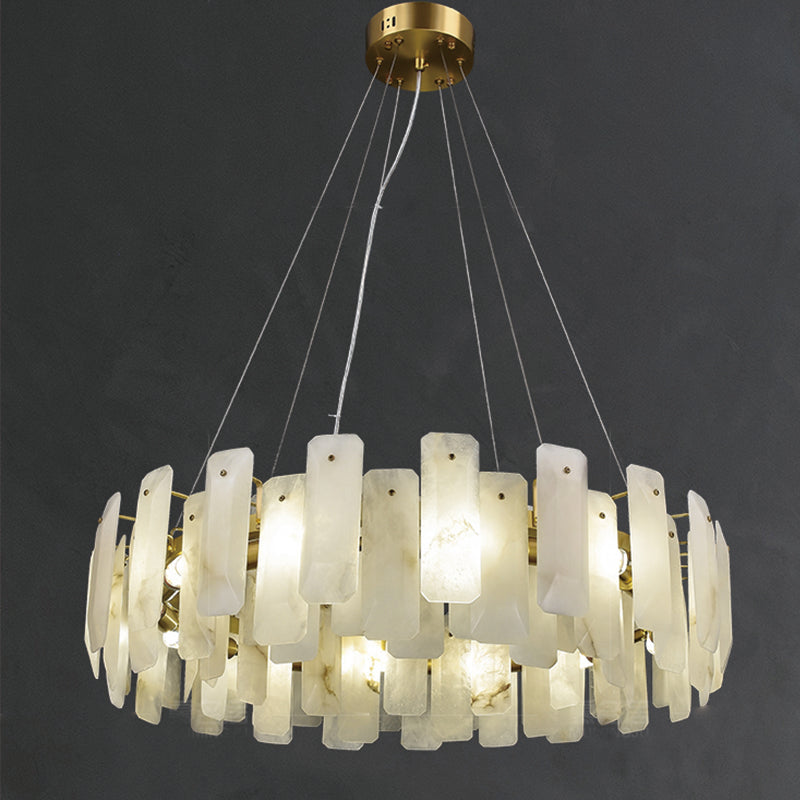 Minu Marble Round Chandelier