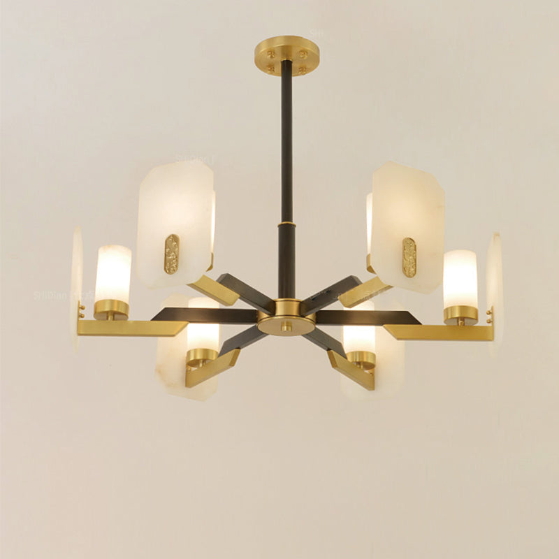 Liby Marble Round Chandelier