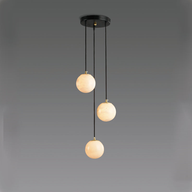 Maggie Marble Chandelier Duplex Staircase Light Lucite Long