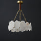 Marble Snowflake Round  Chandelier