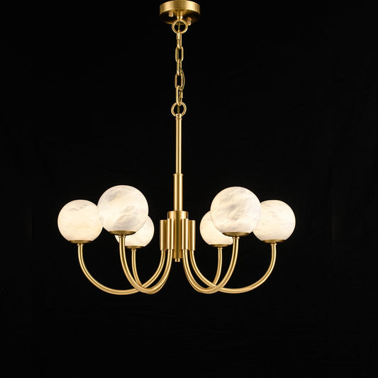 Maggie Marble Ball Round Chandelier