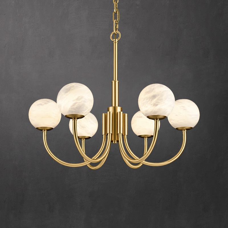 Maggie Marble Round Branch Chandelier