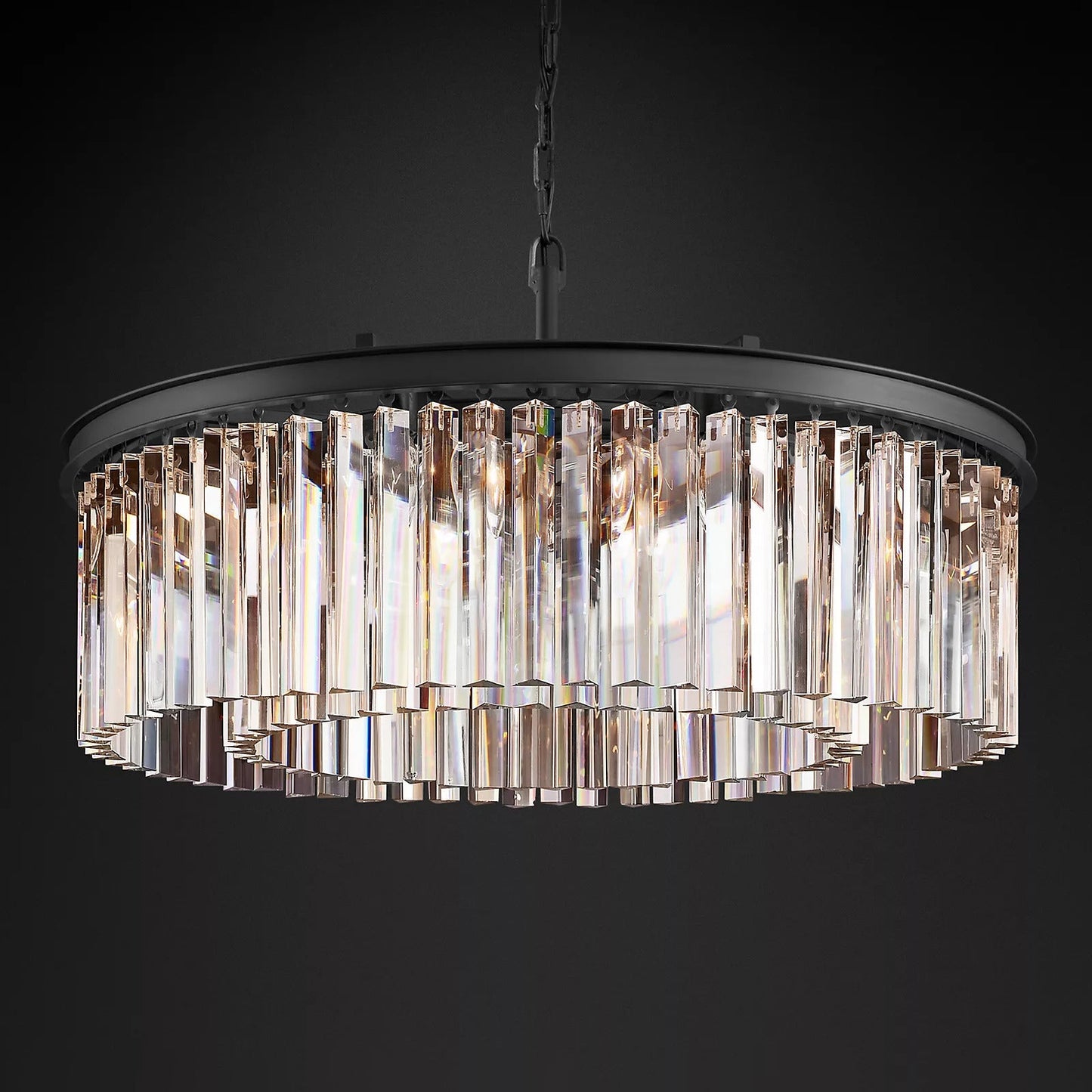 Rhys Round Chandelier 32", 8-lights