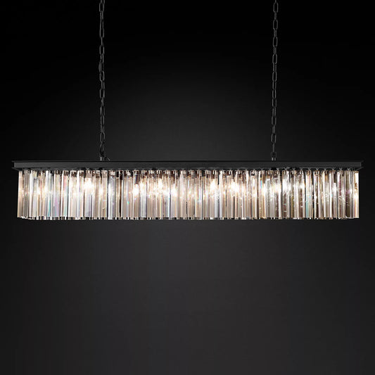 Rhys Rectangular Chandelier 59", 8-lights