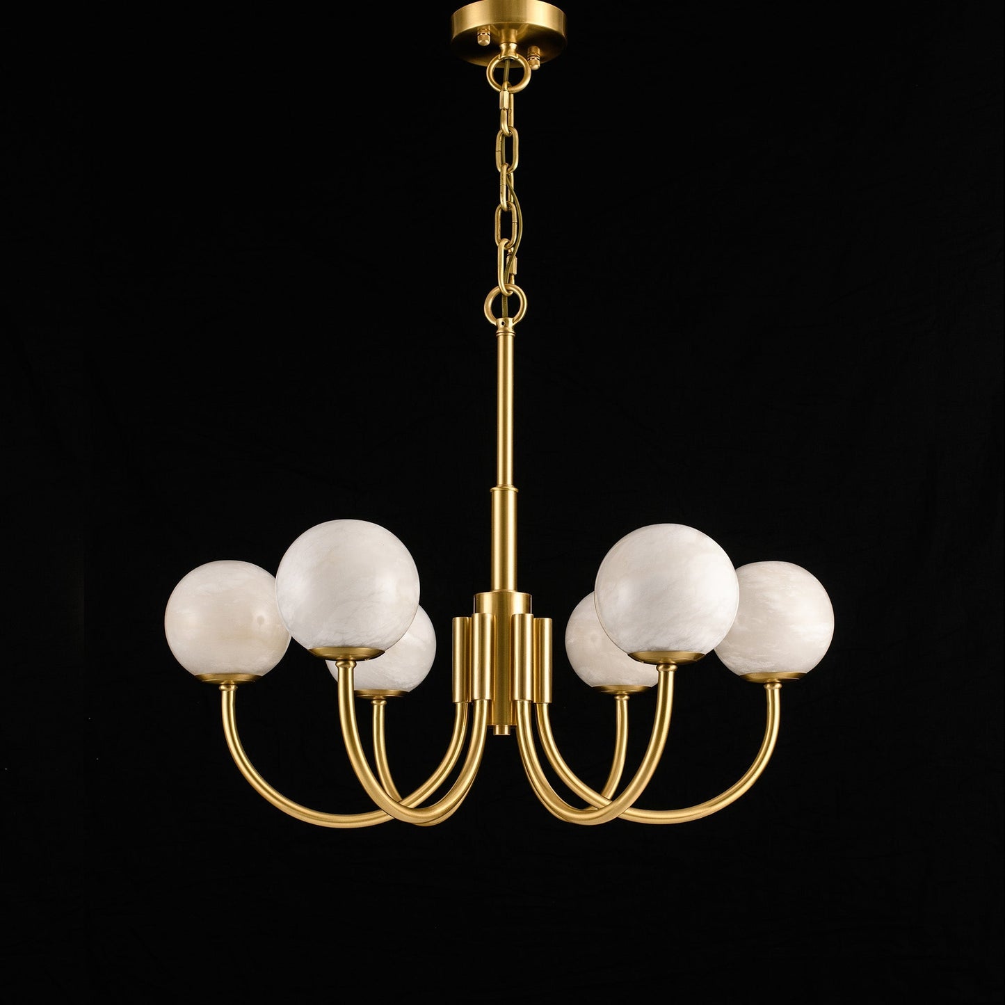 Maggie Marble Ball Round Chandelier