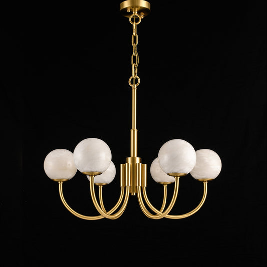 Maggie Marble Ball Round Chandelier