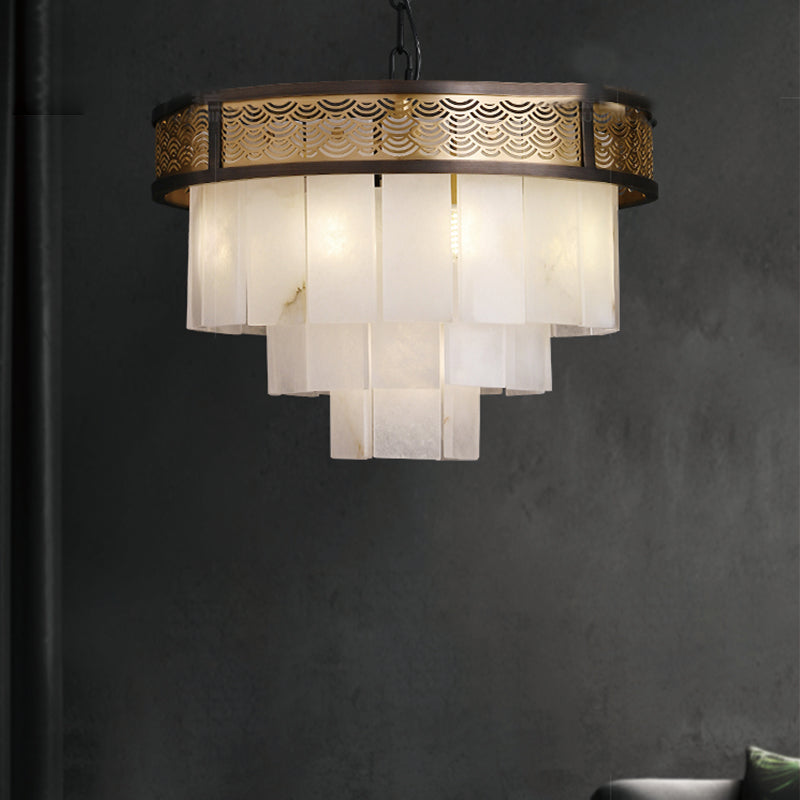 Multi-layer Classic Marble Chandelier