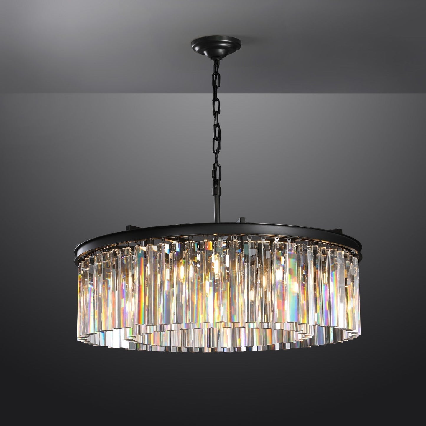 Rhys Round Chandelier 43", 8-lights