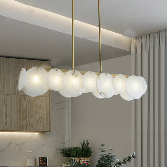 Modern Marble Linear Chandelier