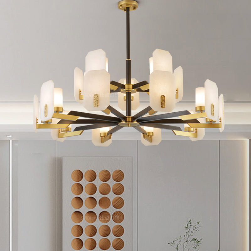 Liby Marble Round Chandelier