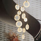 Disc Marble Round Chandelier For Loft
