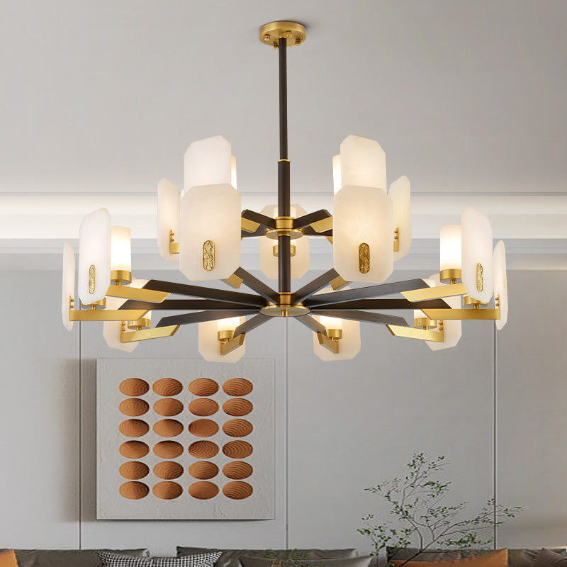 Liby Marble Round Chandelier